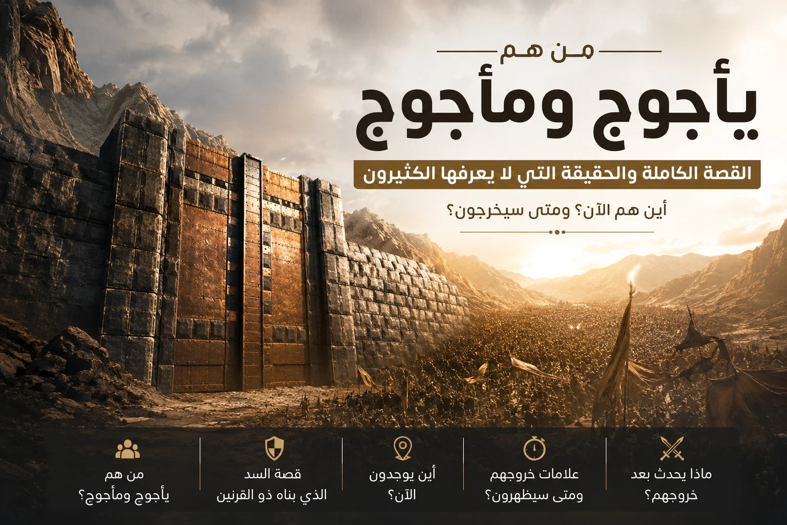 image about من هم يأجوج ومأجوج؟ الحقيقة الكاملة + أين هم الآن ومتى سيخرجون