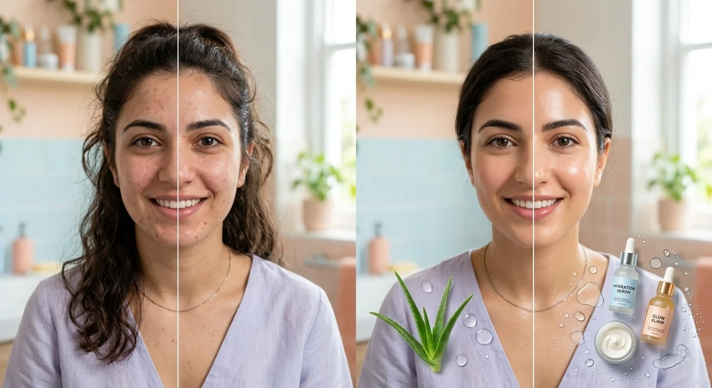 image about سر البشرة المتوهجة: دليلك الشامل للعناية بالبشرة بخطوات بسيطة ونتائج مذهلة