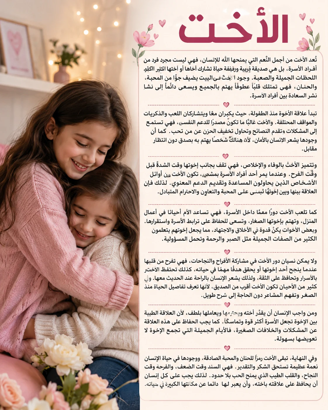 image about الاخت من النعم