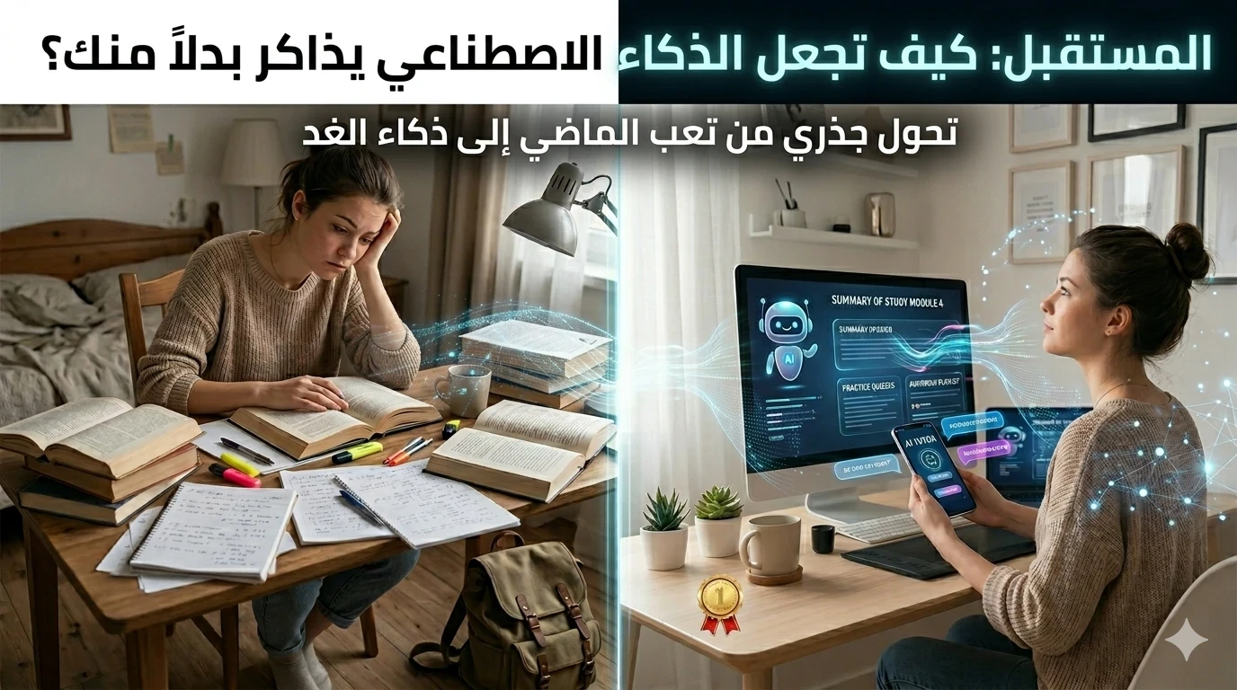 image about كيف تجعل الذكاء الاصطناعي يذاكر بدلاً منك في 2026؟ أسرار لم تسمع عنها من قبل