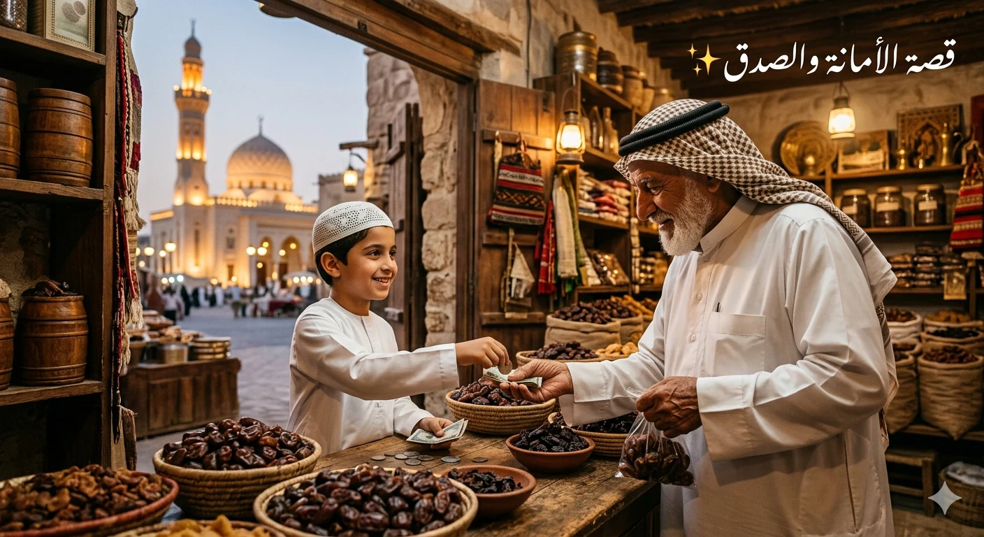 image about الأمانة التي أنقذت التاجر الصغير