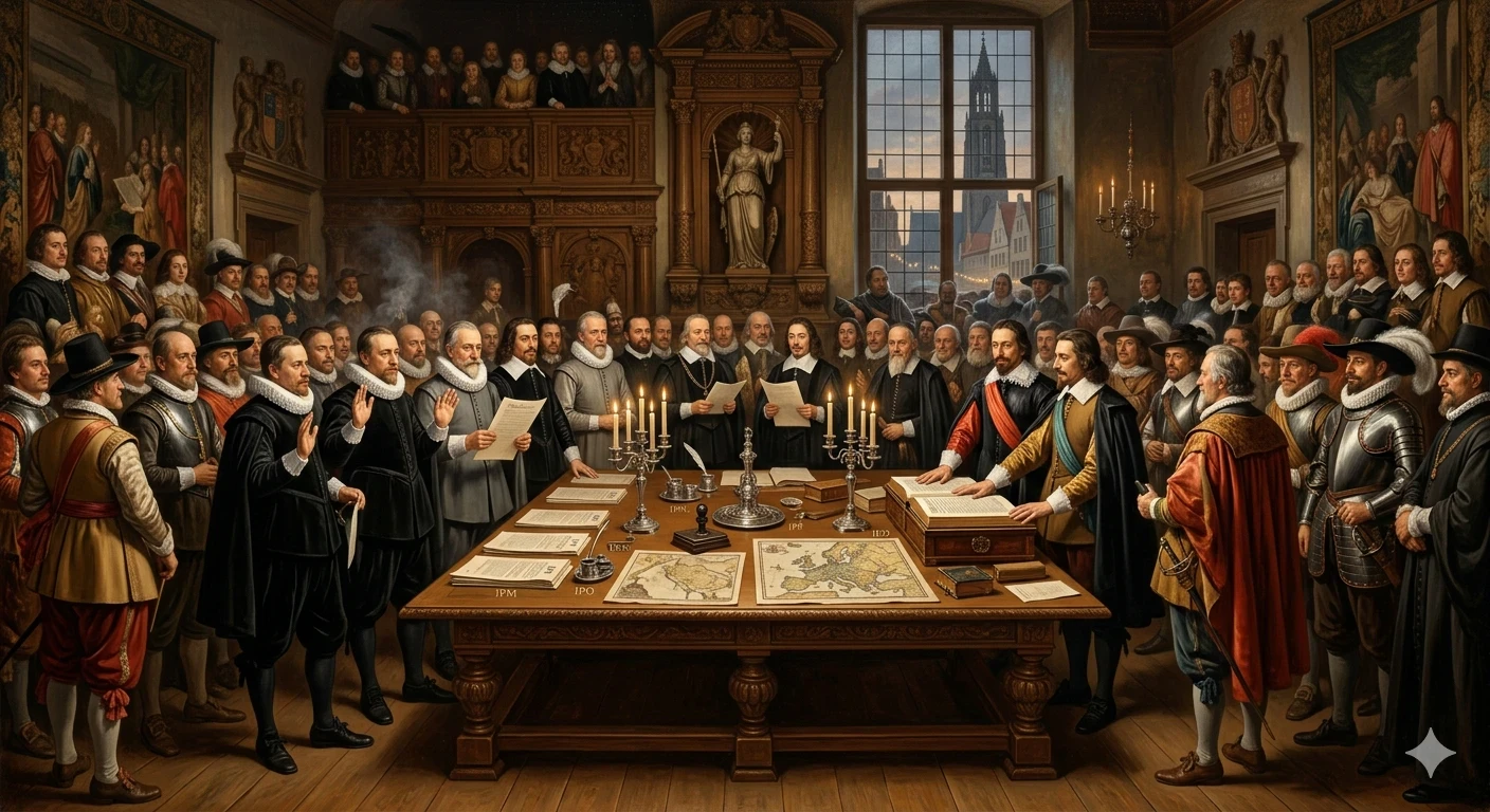 image about معاهدة وستفاليا (1648): الاتفاقية التي أنهت حربًا دموية وأعادت رسم خريطة أوروبا