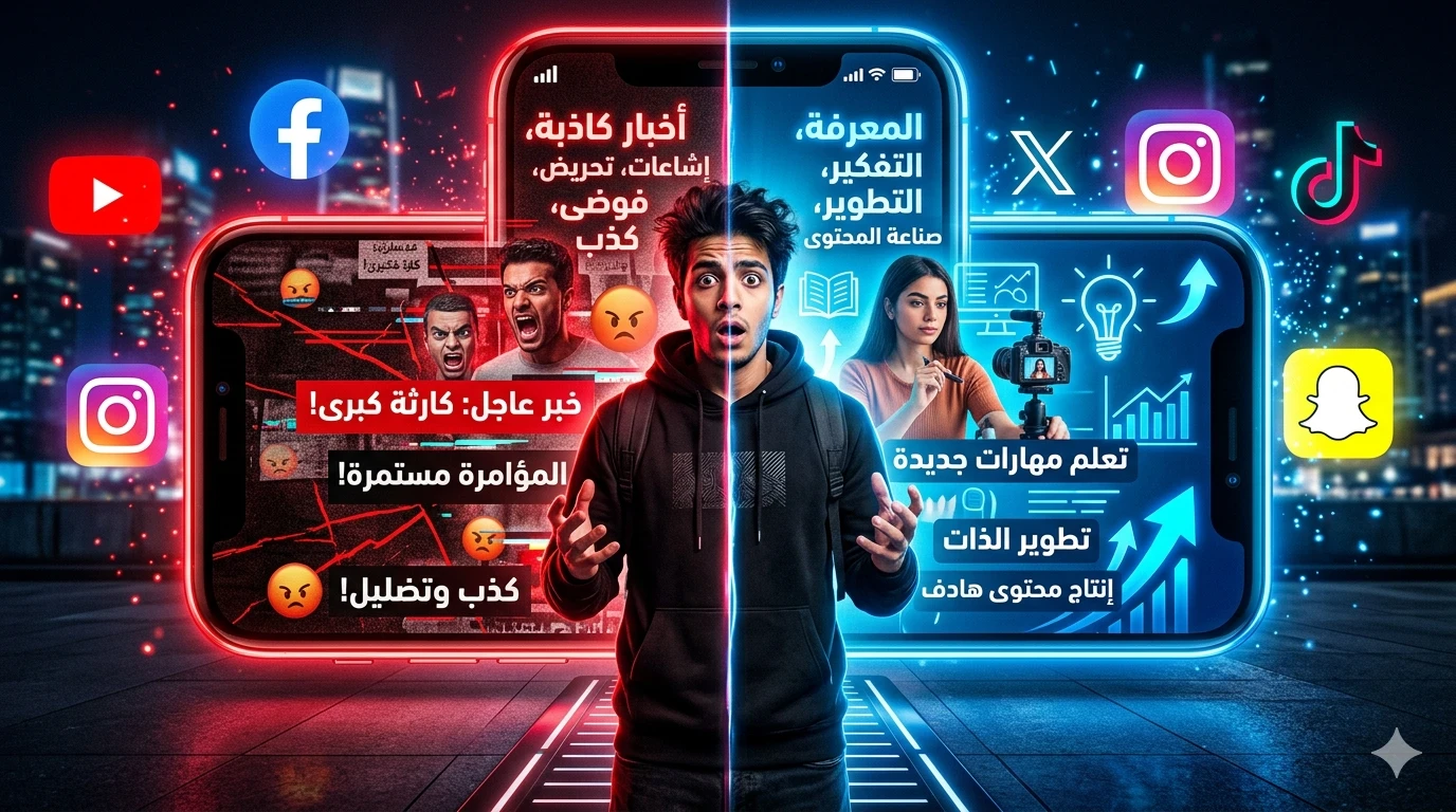 image about السوشيال ميديا ليست عالمًا افتراضيًا… بل ساحة معركة للعقول