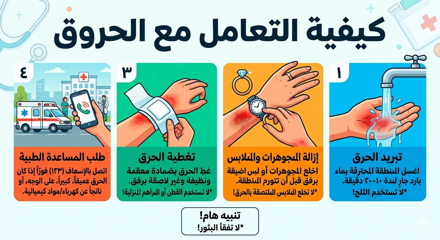 image about الحروق قد تصبح أخطر مما تتوقع | الإسعافات الأولية الصحيحة للحروق