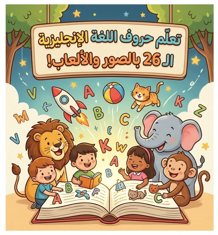 image about 📒 تحميل فلاش كارت حروف اللغة الإنجليزية للأطفال PDF مجانًا 2026 – 26 كارت بالصور لتعليم الحروف بسهولة ومتعة