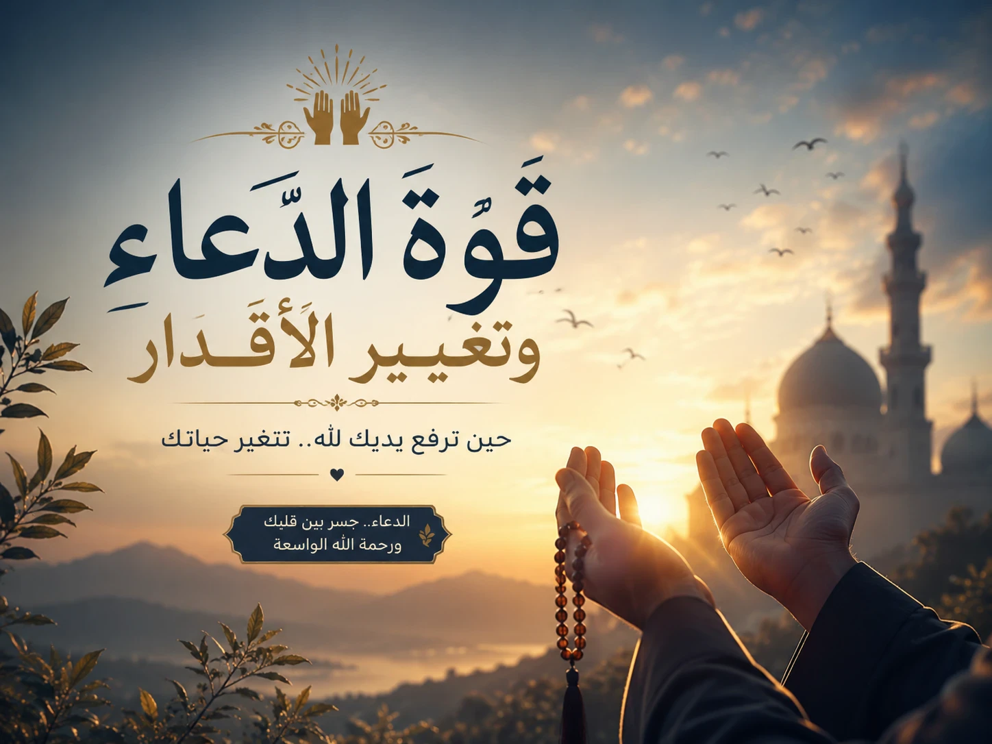 image about 🤲 قوة الدعاء وتغيير الأقدار