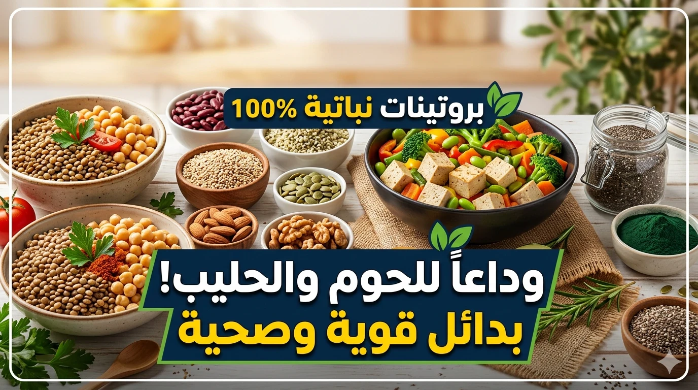image about البروتين النباتي المعزز: 3 وصفات نباتية غنية جداً بالبروتين بدون أي منتجات حيوانية