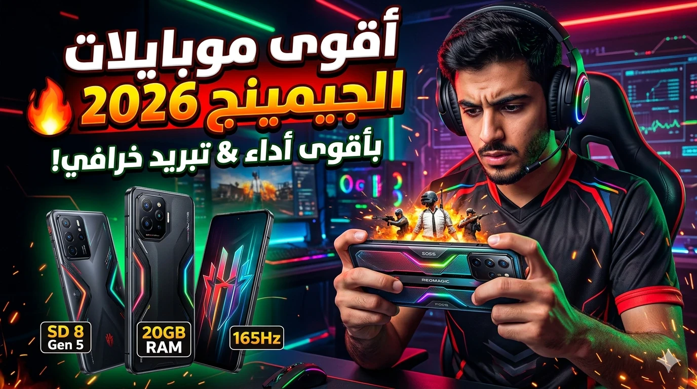 image about أقوى موبايلات للألعاب في 2026 🎮| أفضل هواتف جيمينج بأداء خرافي وسعر فوق 10000 جنيه