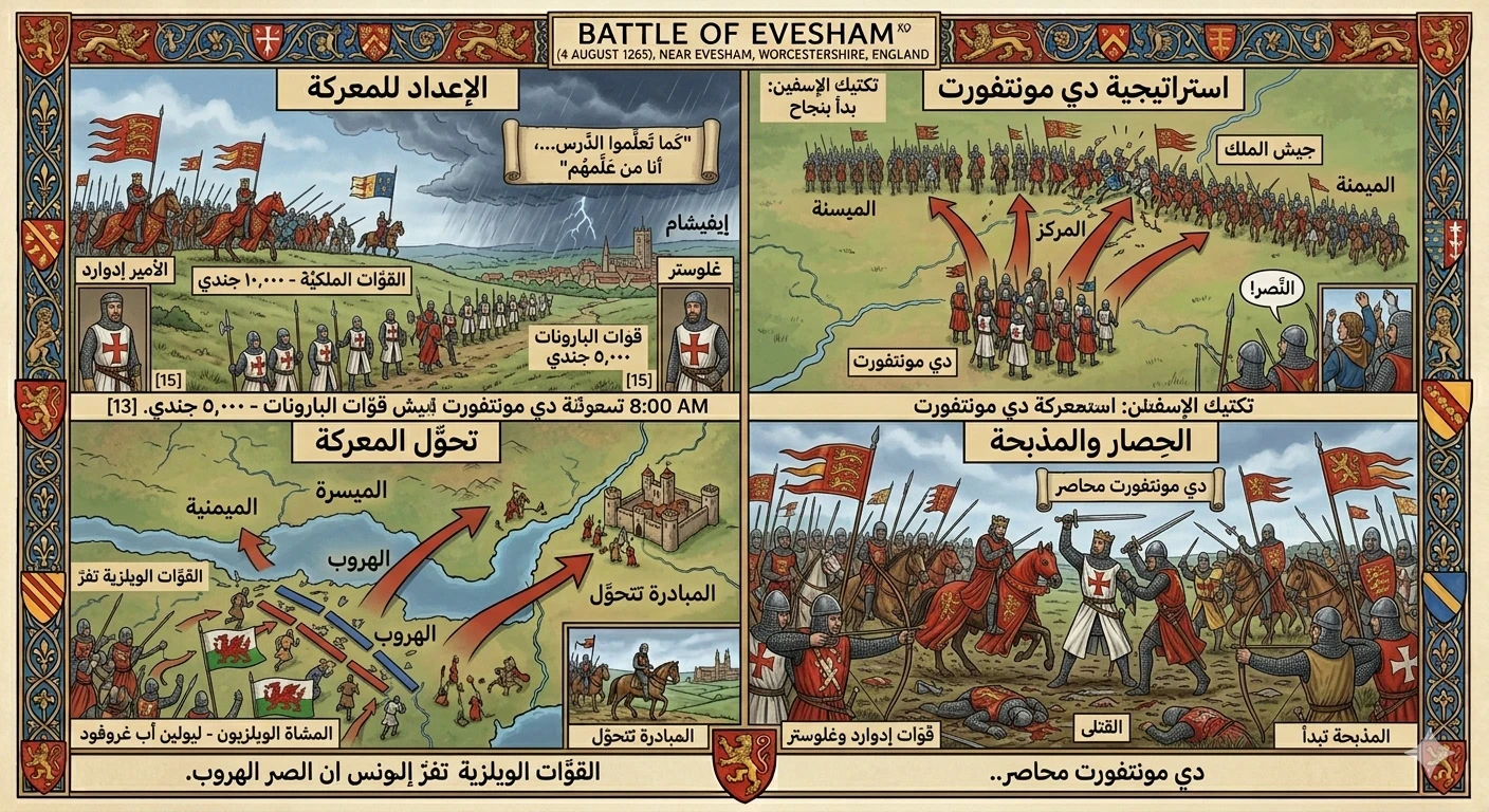 image about معركة إيفشام 1265.. مذبحة انهت ثورة سيمون دي مونتفورت