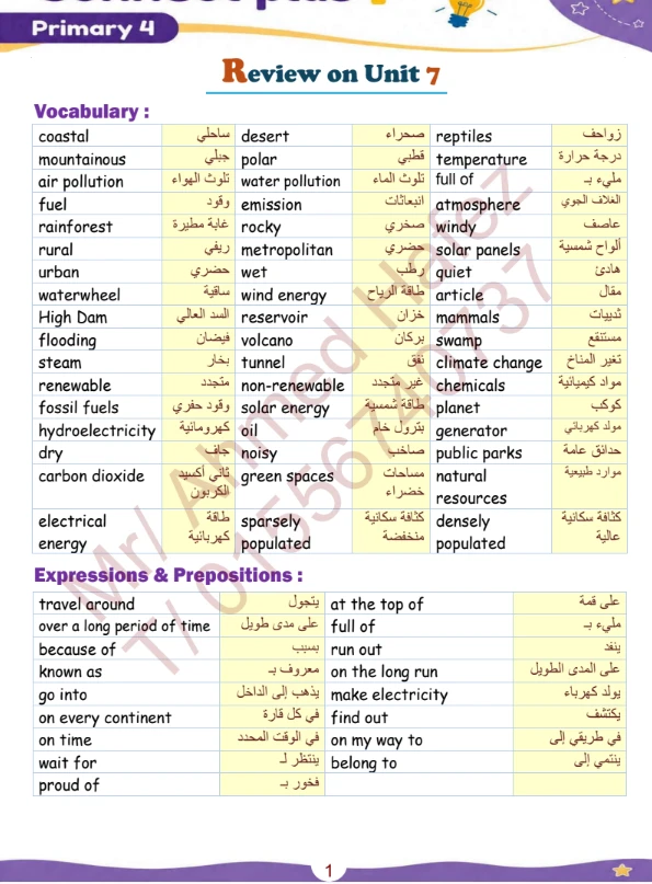 image about تحميل مراجعة Connect Plus للصف الرابع الابتدائي ترم ثاني 2026 PDF أقوى مراجعة نهائية بالإجابات