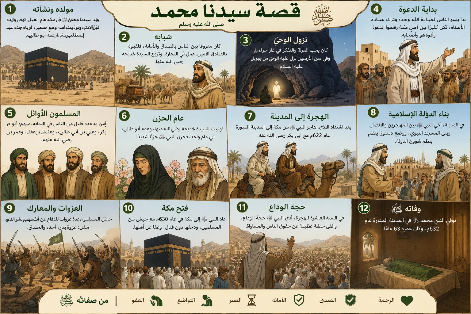 image about قصة سيدنا محمد عليه أفضل الصلاة والسلام 🤍🥰