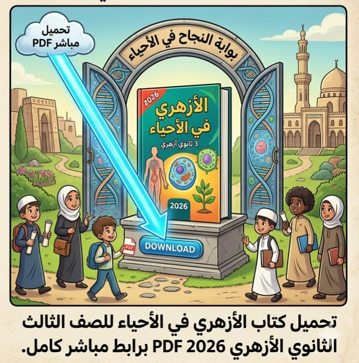 image about 📥 تحميل كتاب الأزهري أحياء 2026 للصف الثالث الثانوي الأزهري PDF كامل – أقوى مراجعة نهائية ليلة الامتحان