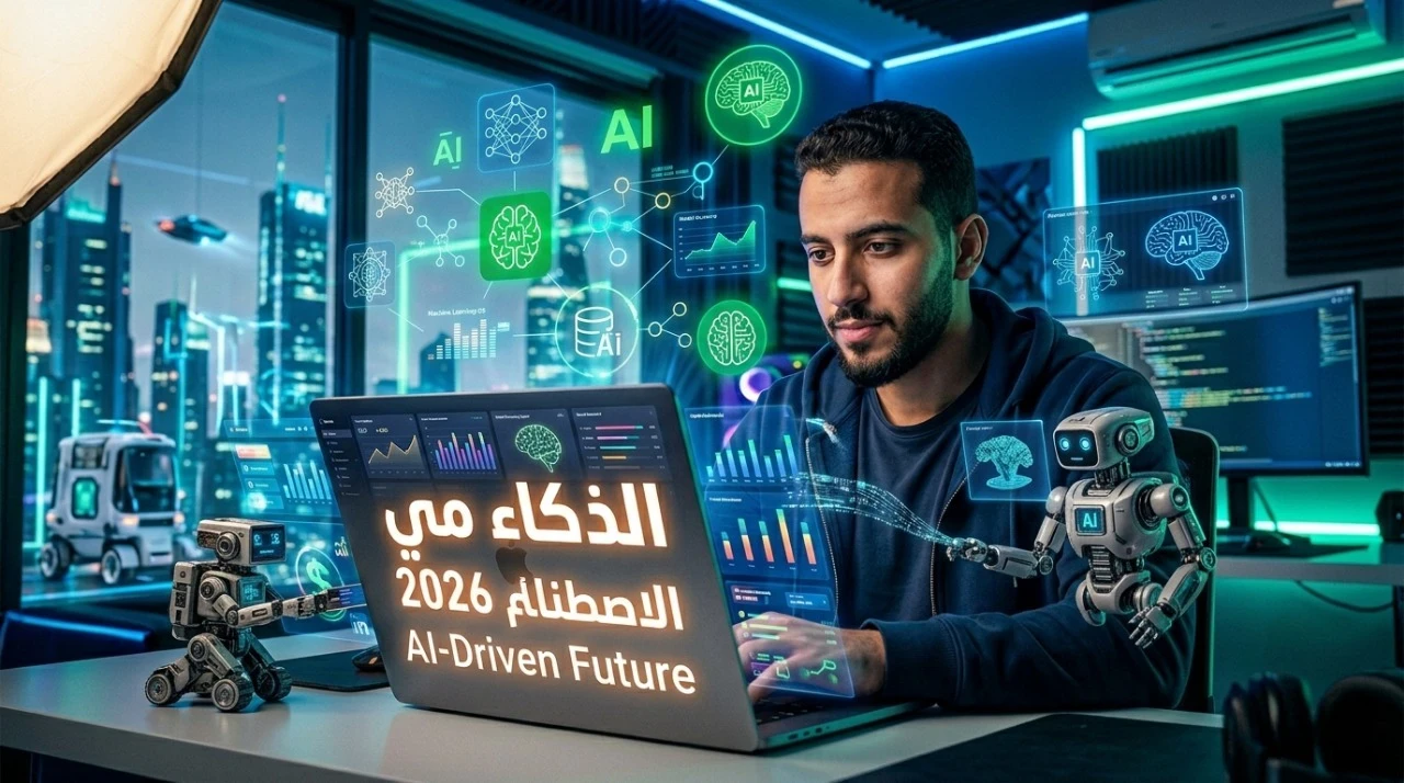 image about الذكاء الاصطناعي في 2026: دليل شامل لفهمه واستغلاله في العمل والربح من الإنترنت (الجزء 1)