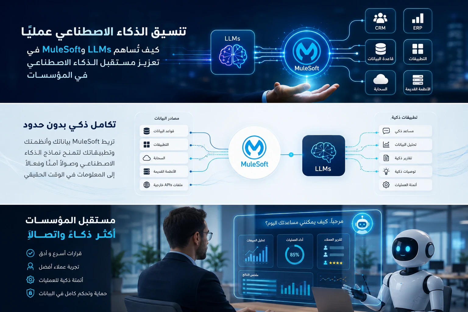 image about تنسيق الذكاء الاصطناعي عمليًا - كيف تُساهم MuleSoft وLLMs في تعزيز مستقبل الذكاء الاصطناعي في المؤسسات