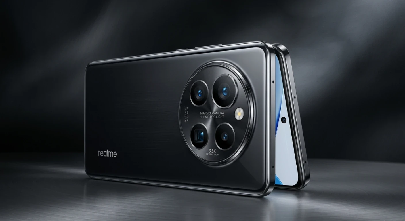 image about الهاتف الذي يعيد تعريف الفئة المتوسطة بمواصفات رائدة وتجربة متكاملة: Realme 16 Pro Plus