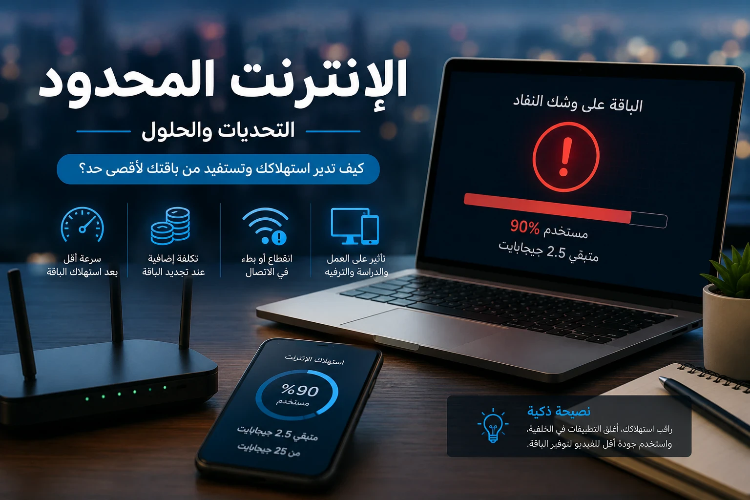 image about كيف يؤثر الإنترنت المحدود على حياتنا اليومية ولماذا يطالب المستخدمون بإنترنت غير محدود دائمًا؟