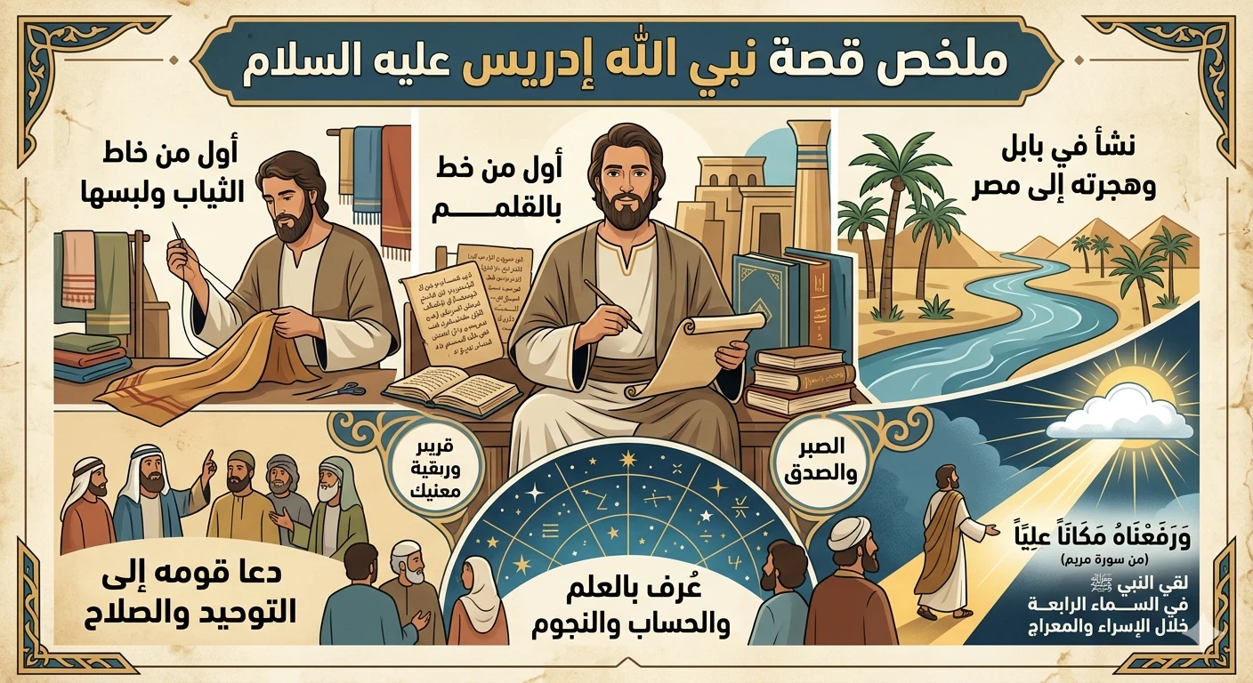 image about إدريس عليه السلام..النبي الذي رُفع مكانًا عليًّا
