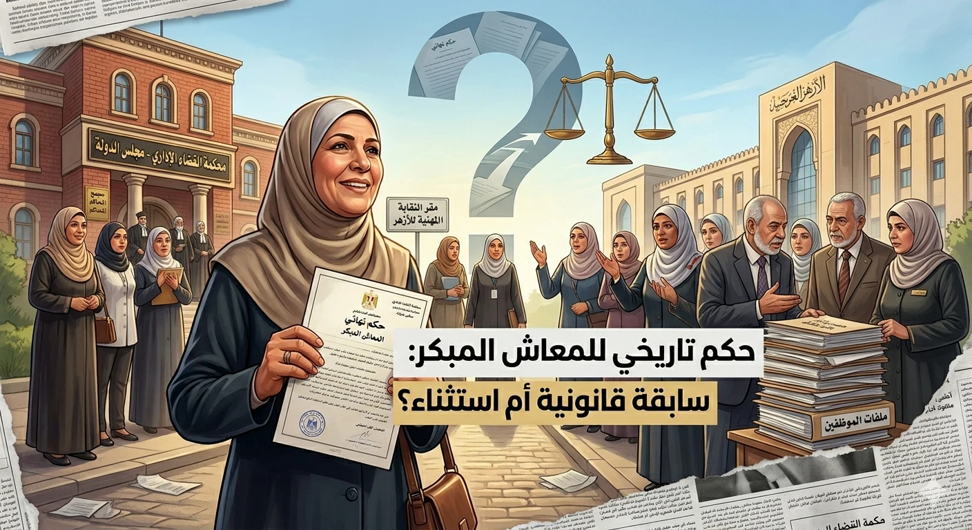 image about بعد حكم المعاش المبكر لصالح موظفة بالأزهر هل يفتح الباب أمام الجميع أم يظل استثناءً؟