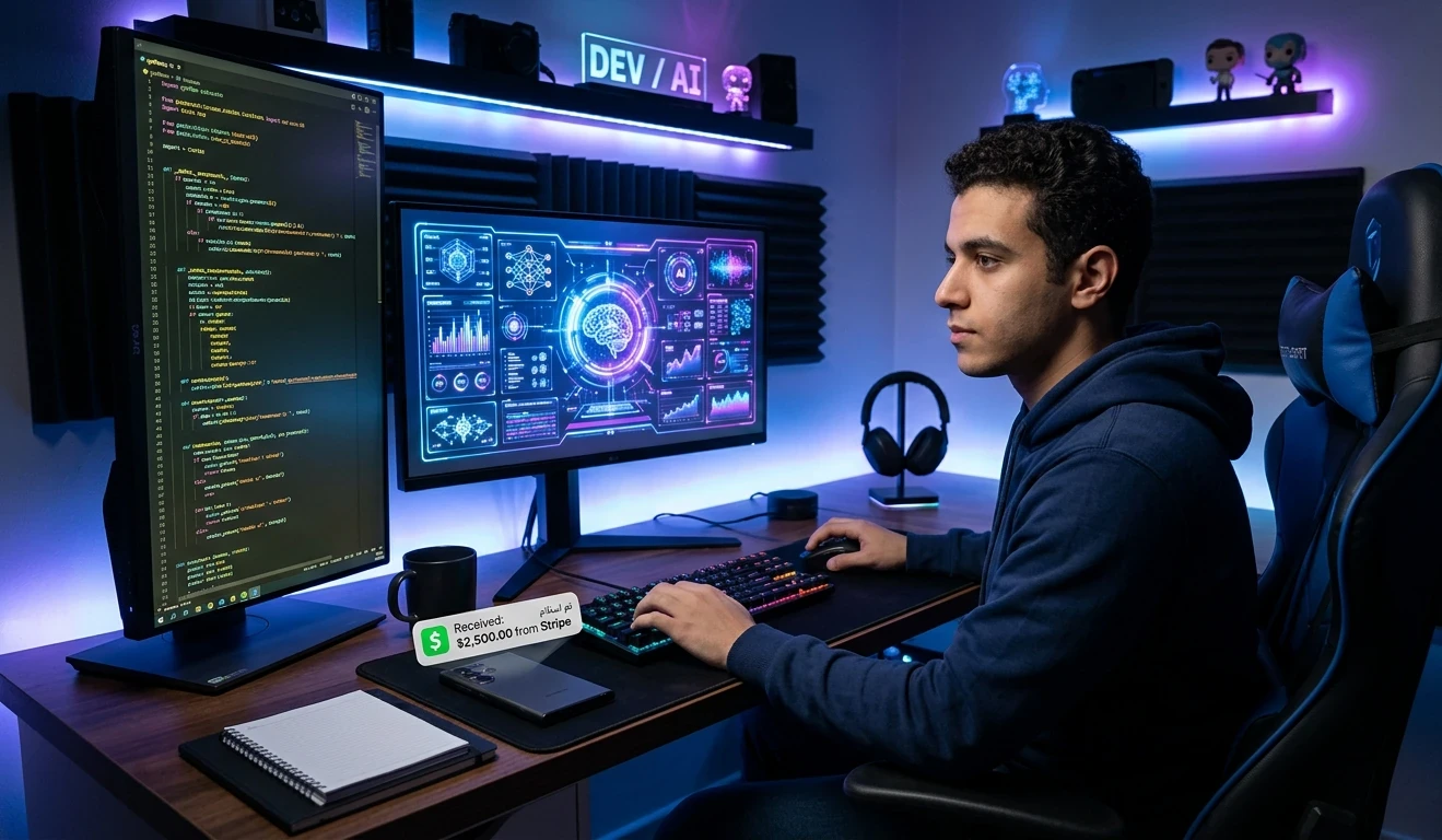 image about 🚀 خطة الـ 1000$ شهرياً في 2026: كيف تسيطر على أرباح الإنترنت قبل فوات الأوان؟ 💰🔥