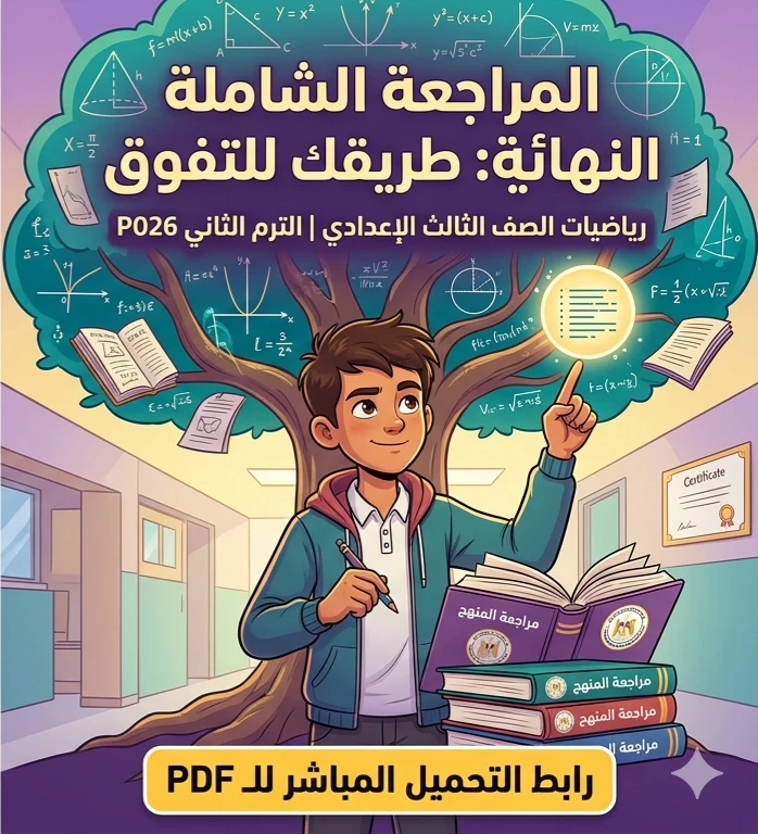 image about ⚠️ تحميل مراجعة الدحيح النهائية في الرياضيات للصف الثالث الإعدادي ترم ثاني 2026 PDF | أقوى مراجعة شاملة لضمان الدرجة النهائية