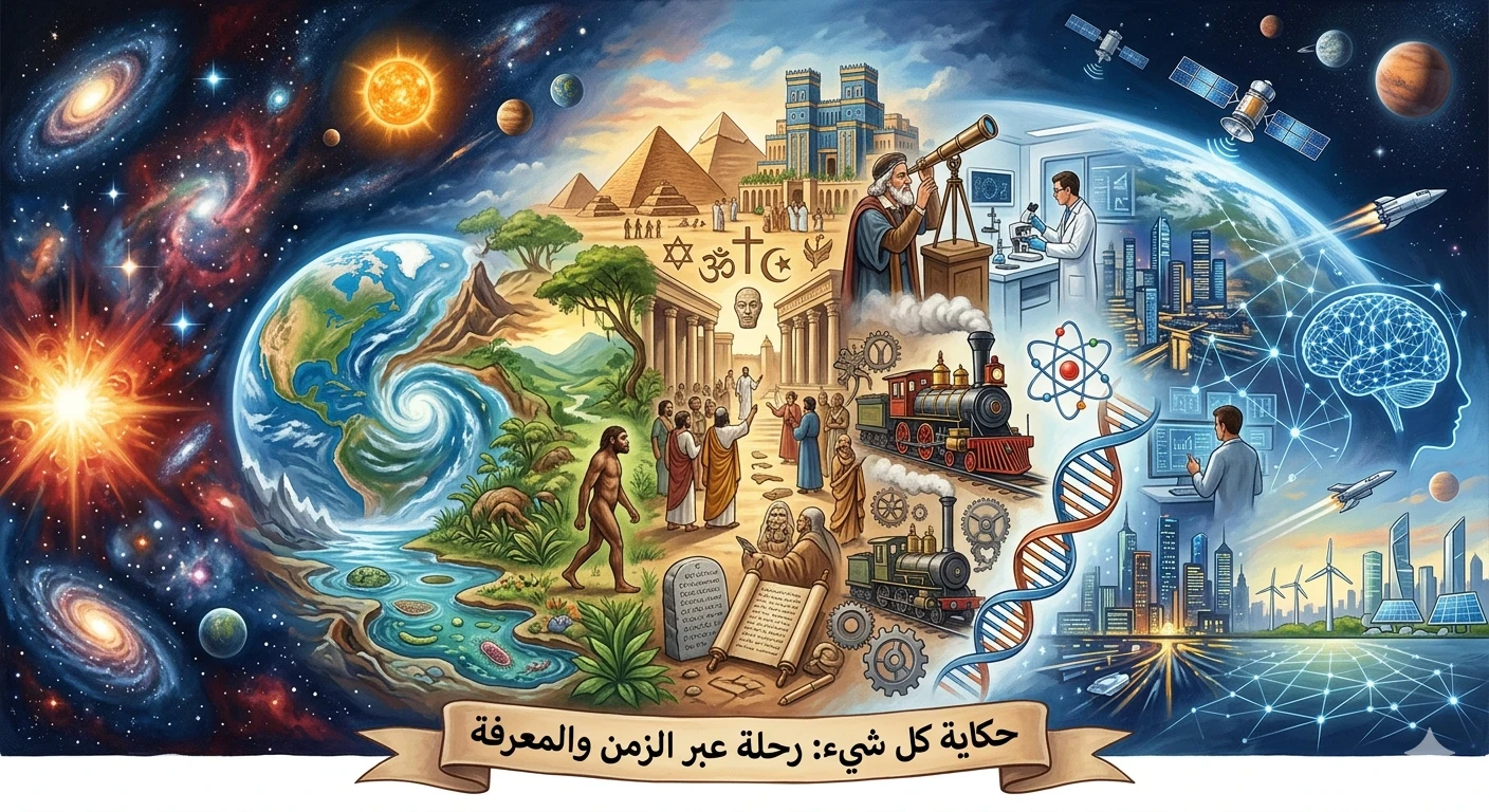 image about رحلة من ما قبل نشأة الكون… إلى مستقبل البشرية 