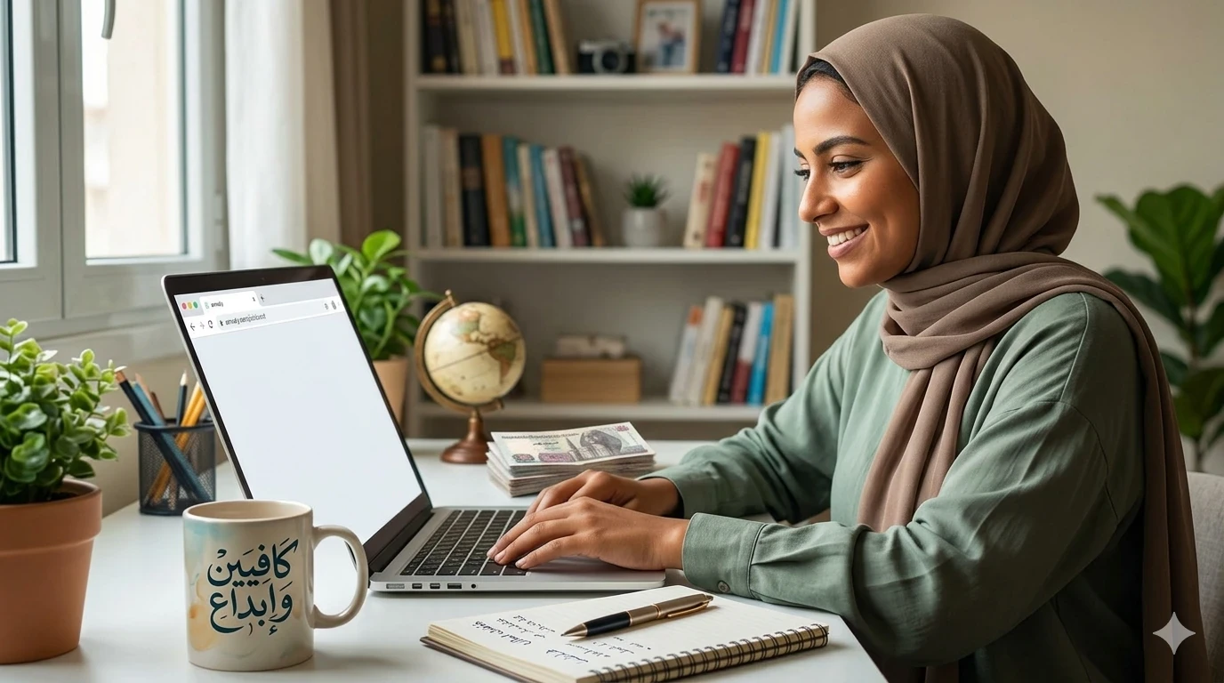 image about .تجربتي في العمل الحر من البيت وكسب المال بالدولار