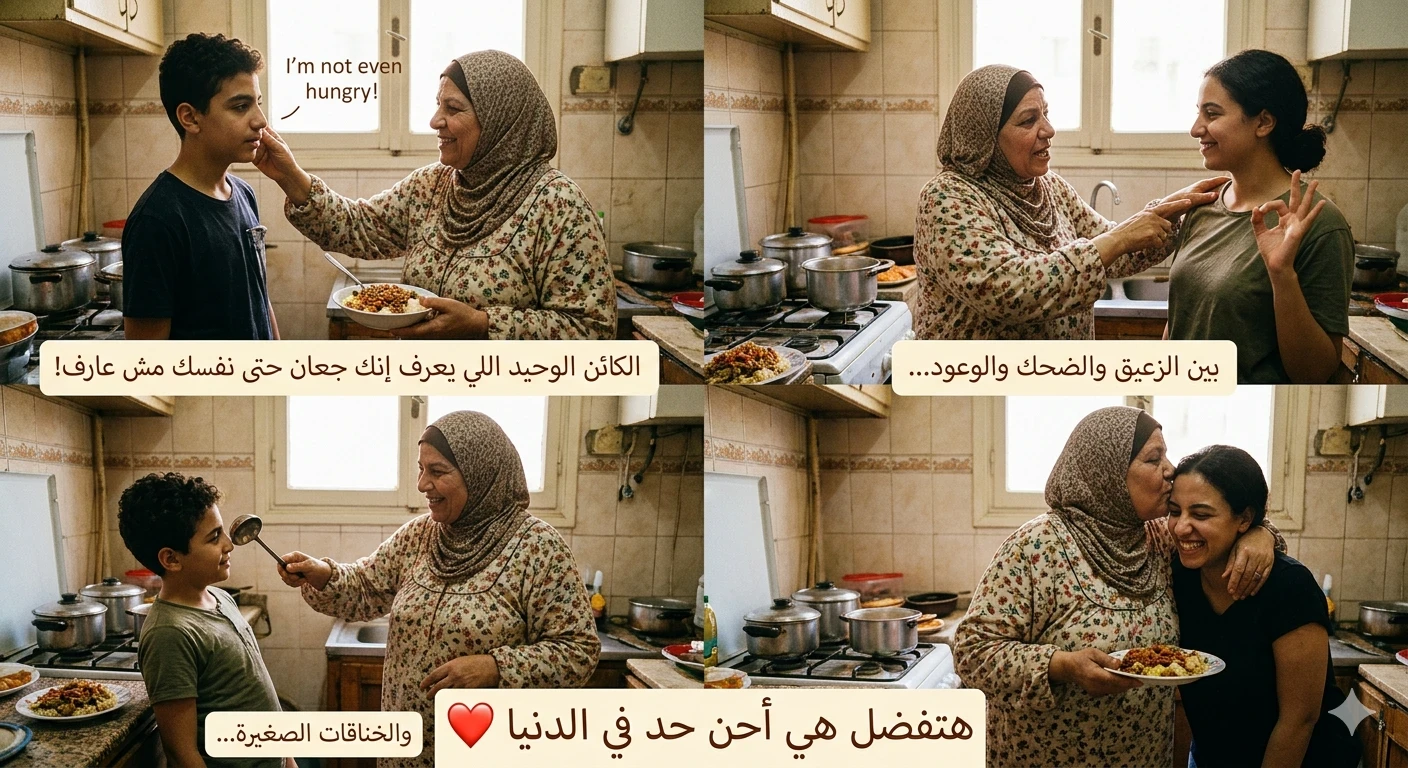 image about 😂 الأم المصرية: كائن أسطوري لا يُهزم!