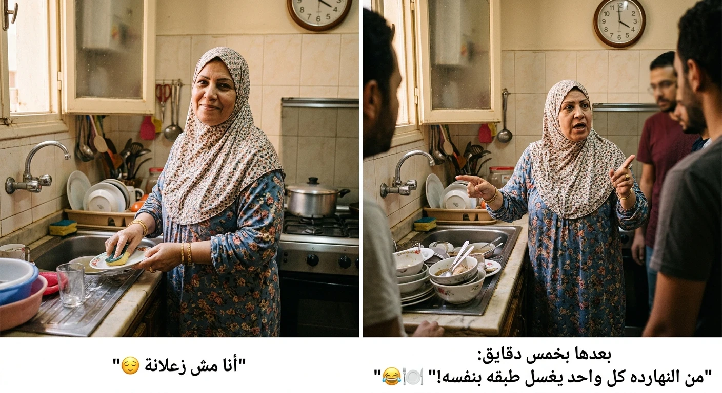 image about 😂 الأم المصرية: كائن أسطوري لا يُهزم!