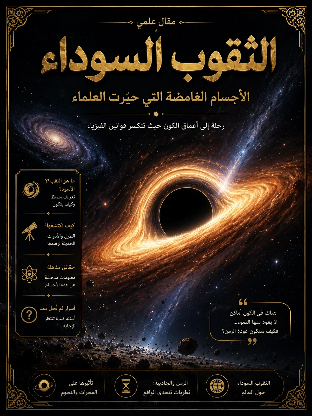 image about الثقوب السوداء: الأجسام الغامضة التي حيّرت العلماء