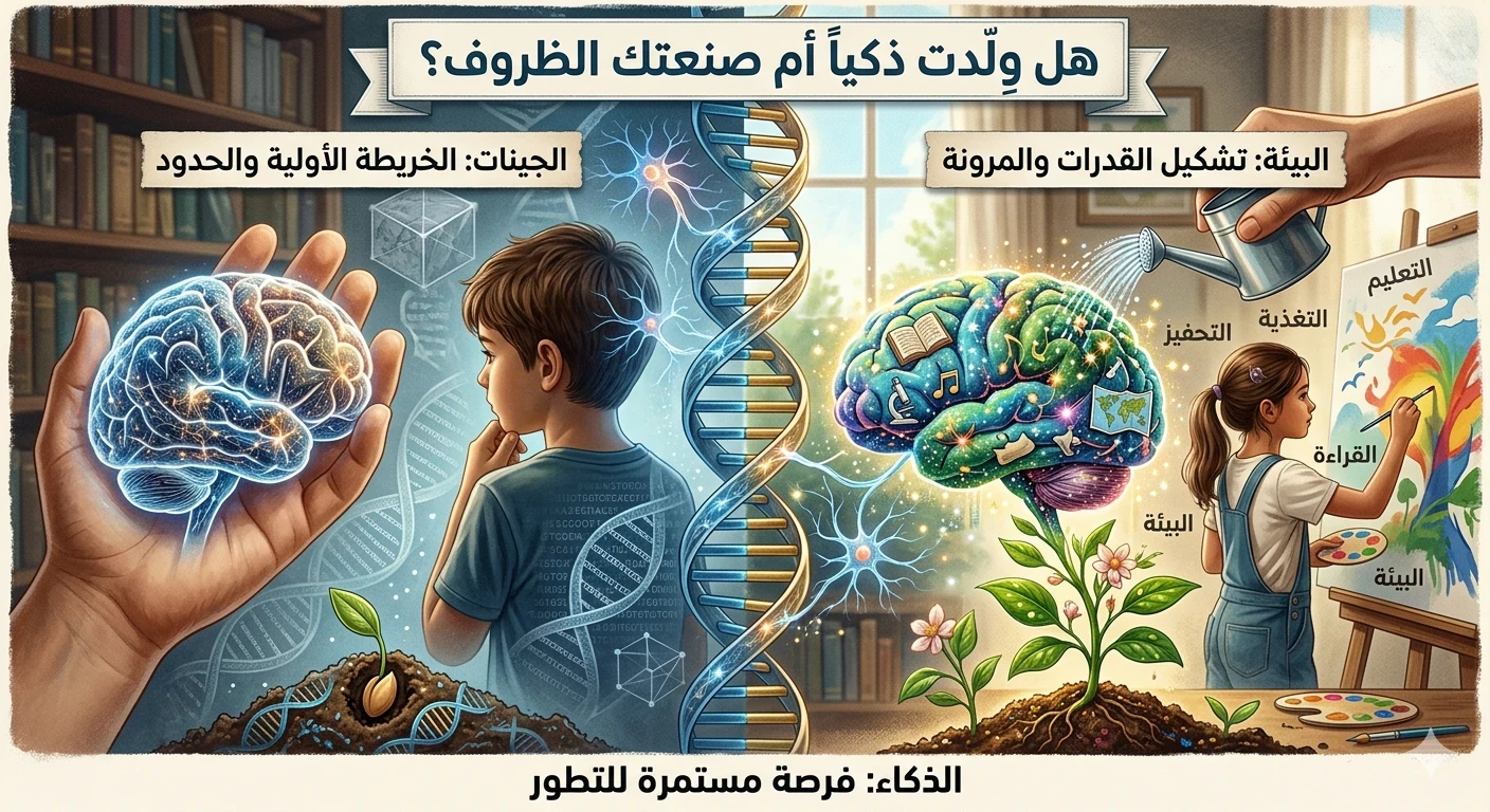 image about هل وِلدت ذكياً أم صنعتك الظروف؟