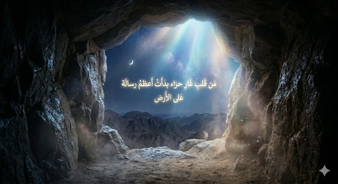 image about لحظة نزول الوحي الأول: الليلة التي أضاءت العالم بنور الإسلام
