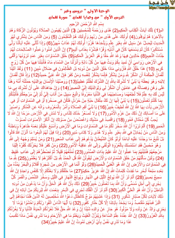 image about تحميل مراجعة الدين للصف الثالث الثانوي 2026 PDF | ملخص شامل لمنهج التربية الدينية كاملًا