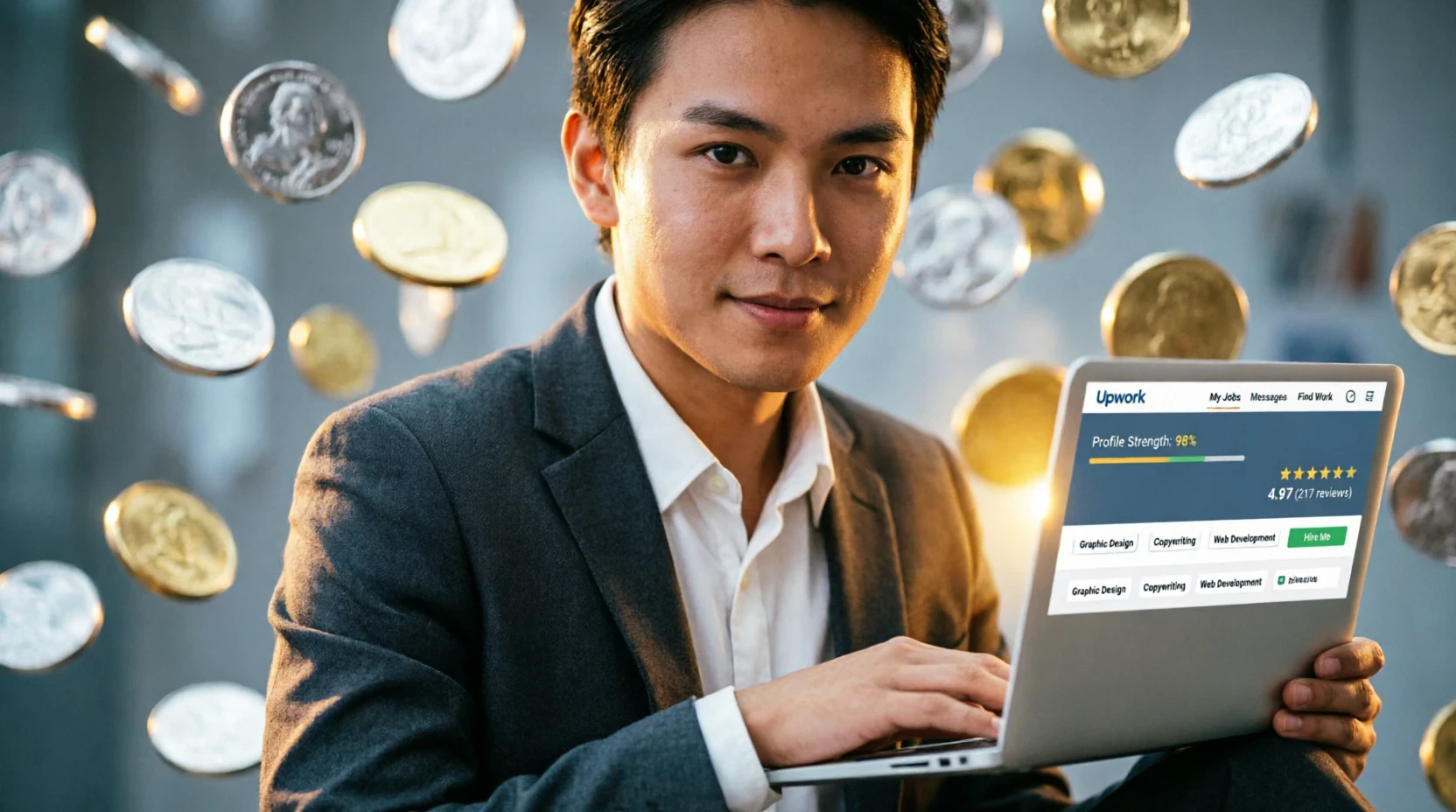 image about دليل المبتدئين الشامل لاحتراف Upwork من الصفر حتى أول 100دولار