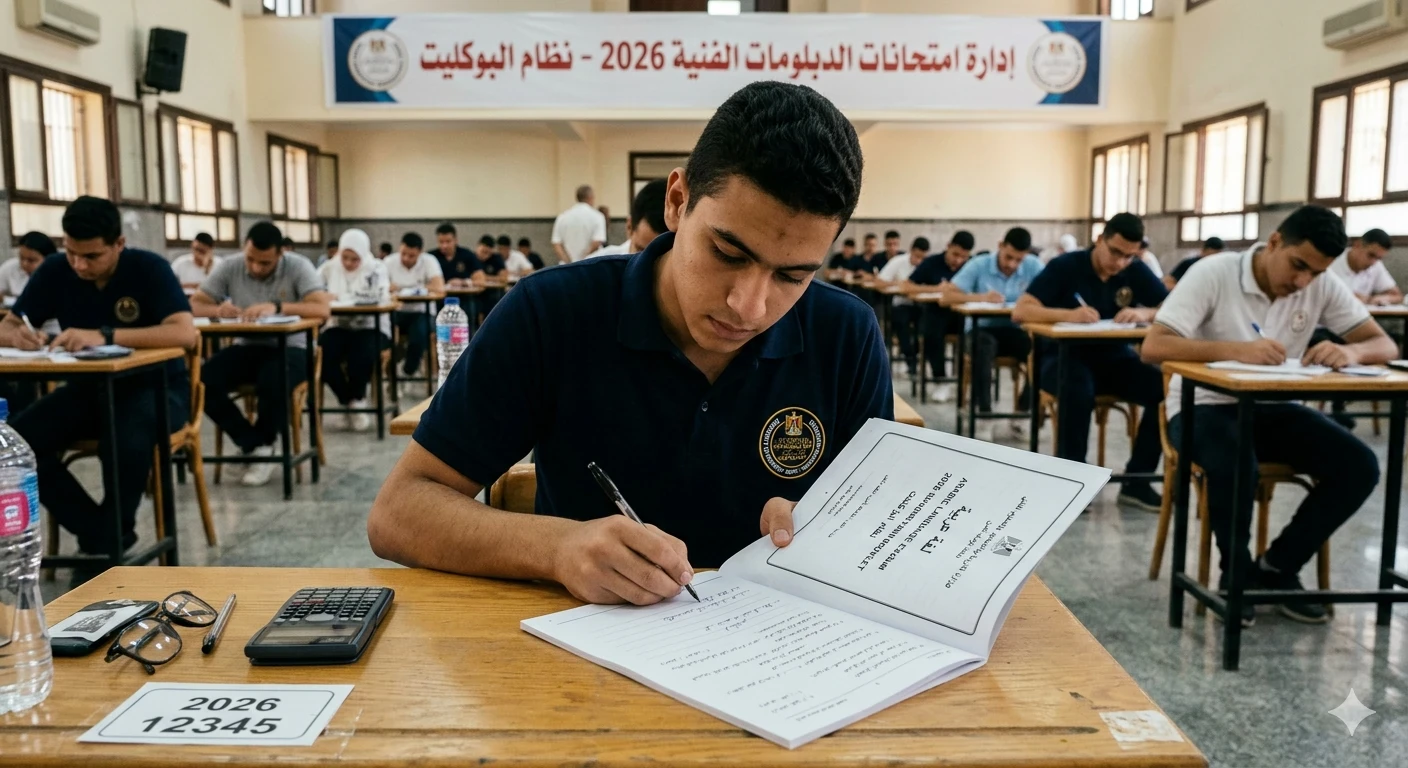 image about تحميل امتحانات مادة اللغة العربية نظام البوكليت للدبلومات الفنيه 2026