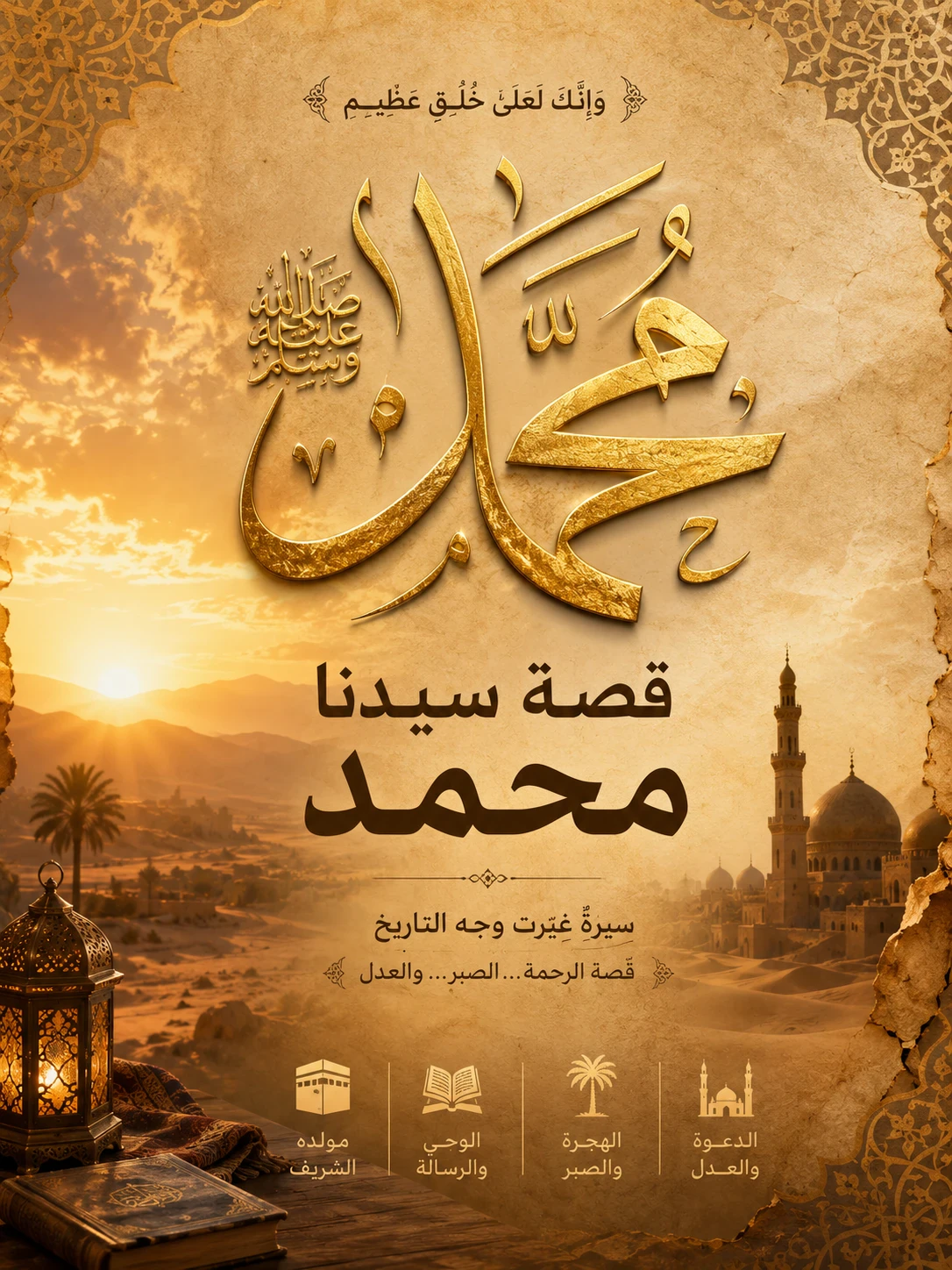 image about قصة سيدنا محمد ﷺ — سيرة نور وهداية للبشرية