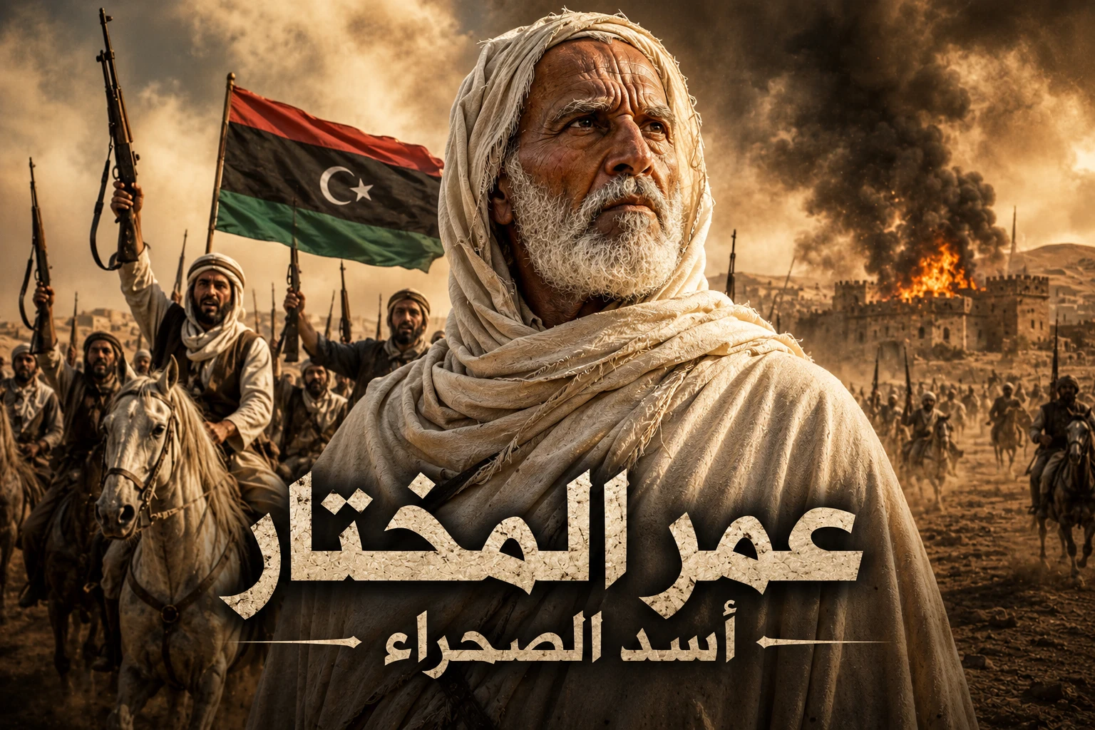 image about عمر المختار: أسد الصحراء ورمز الكفاح الليبي ضد الاستعمار الإيطالي