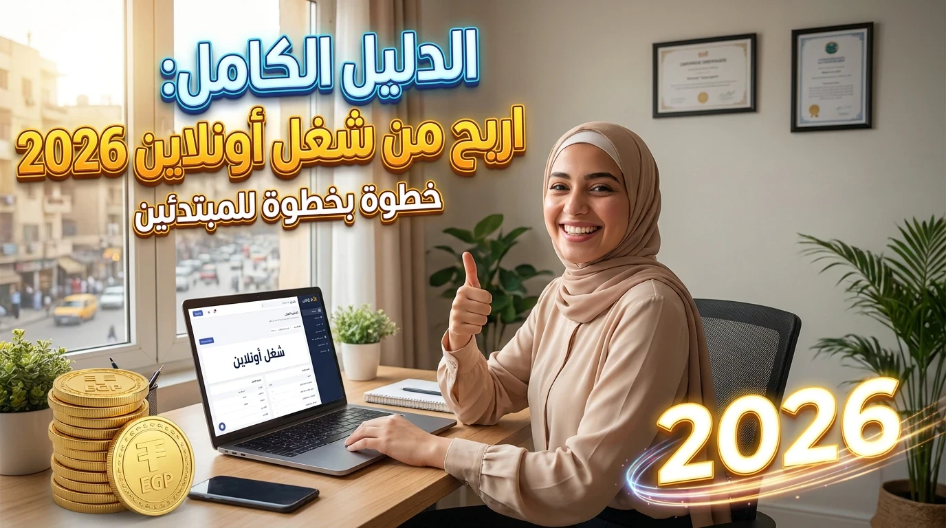 image about دليلك الشامل للربح من منصة شغل أونلاين 2026 | خطوة بخطوة للمبتدئين