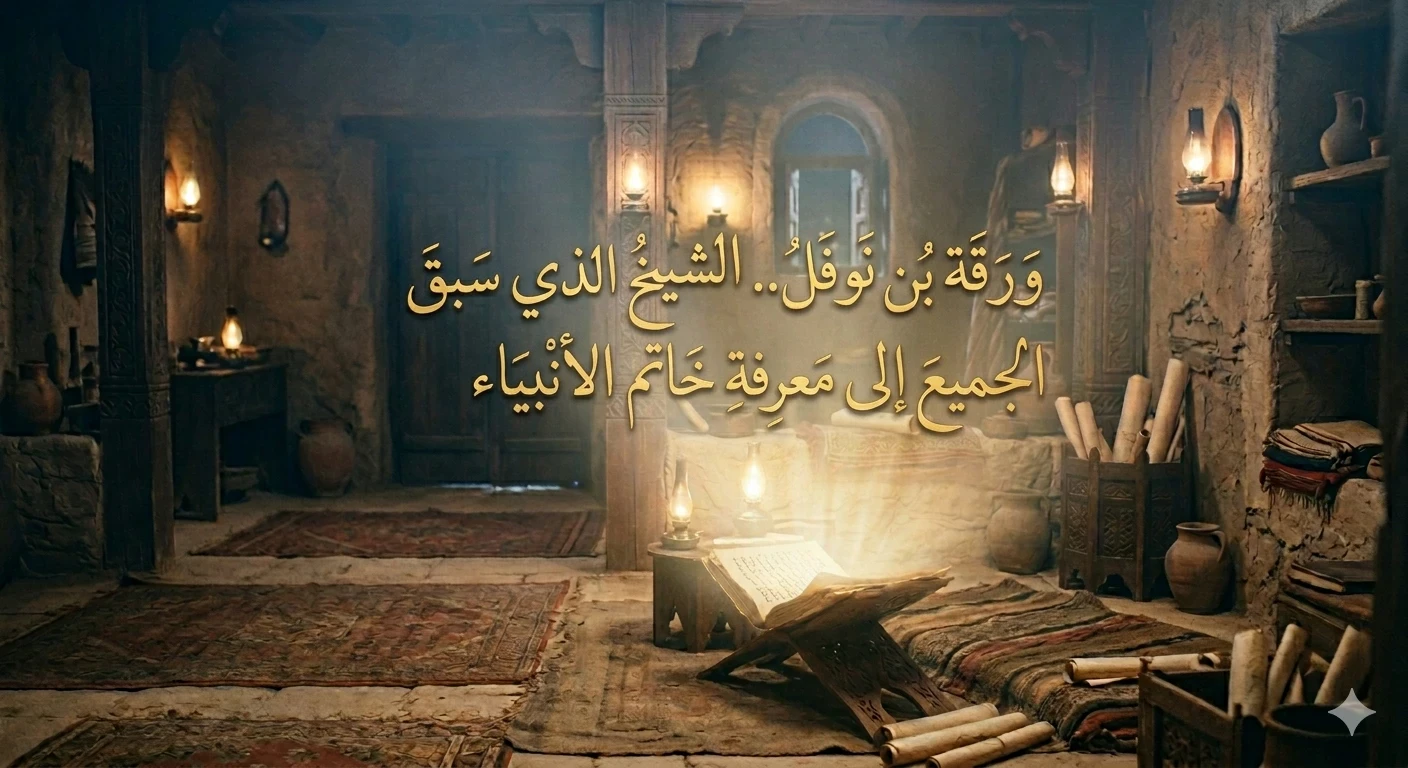 image about ورقة بن نوفل.. أول من أدرك نور النبوة وبشّر برسالة الإسلام