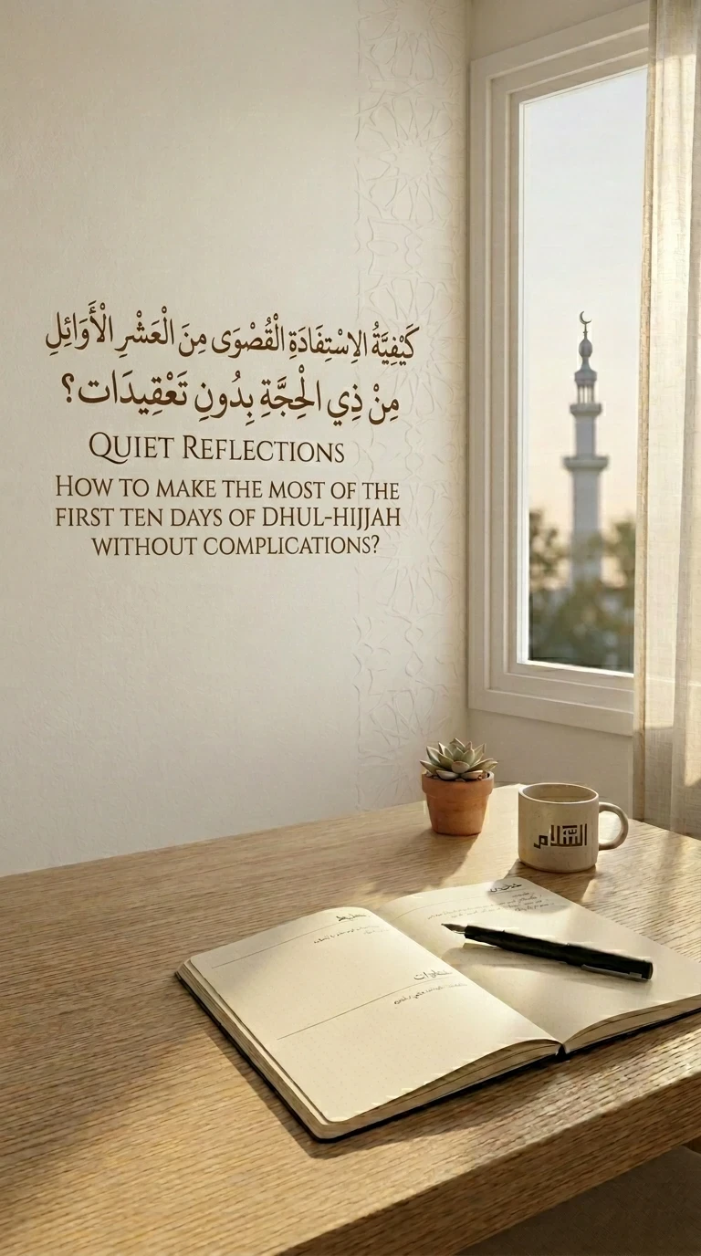 image about كيف تستغل العشر من ذو الحجة دون تعقيد؟