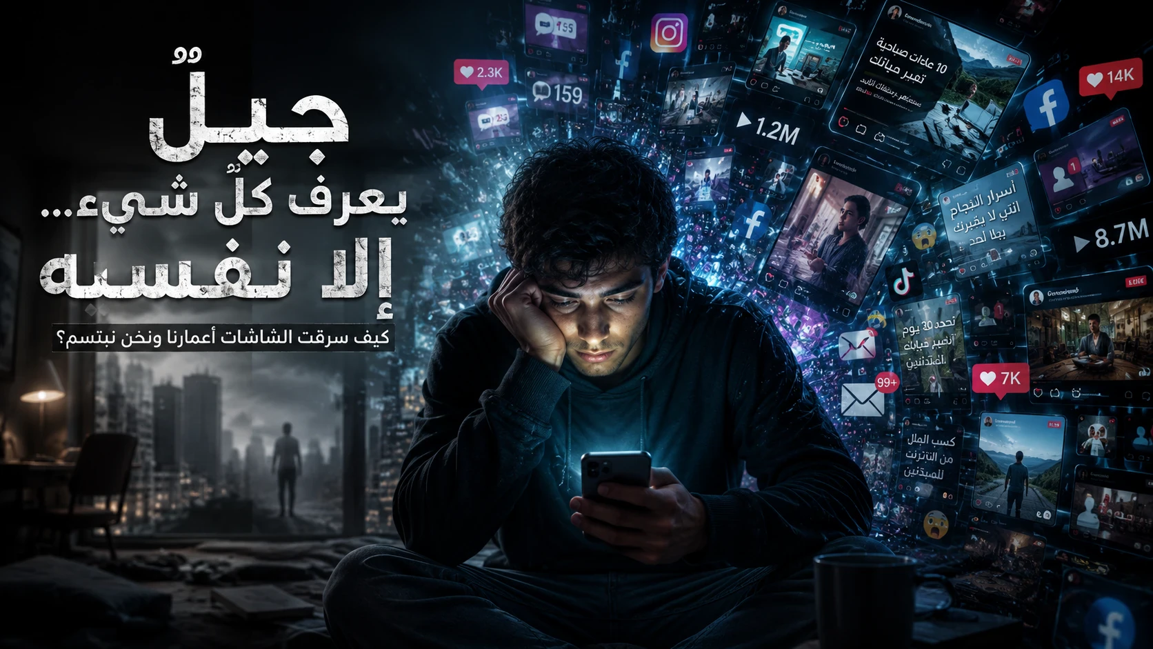 image about جيلٌ يعرف كلَّ شيء… إلا نفسه: كيف سرقت الشاشات أعمارنا ونحن نبتسم؟