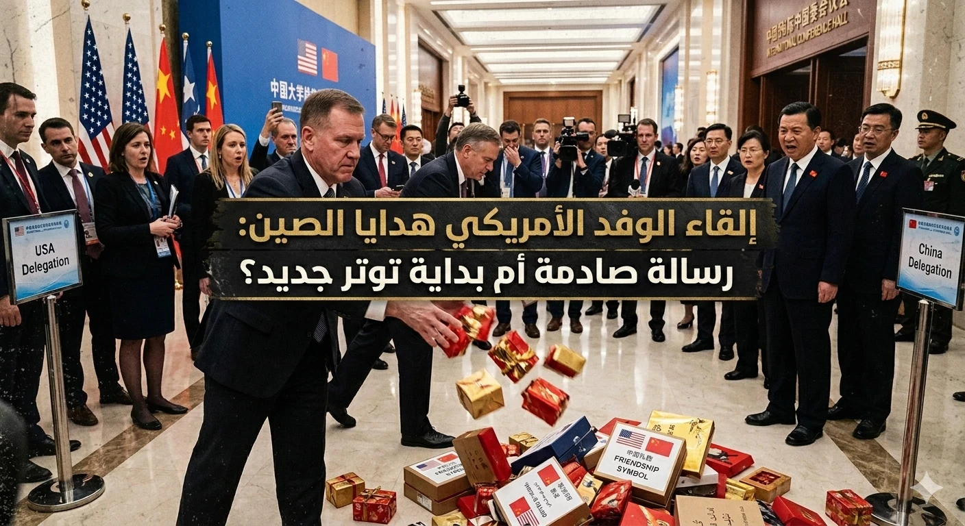 image about إلقاء الوفد الأمريكي هدايا الصين: رسالة صادمة أم بداية توتر جديد؟