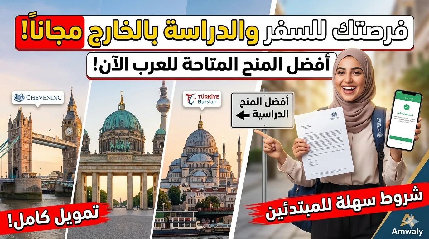 image about فرصتك للسفر والدراسة بالخارج: أفضل المنح الدراسية المجانية المتاحة للعرب الآن