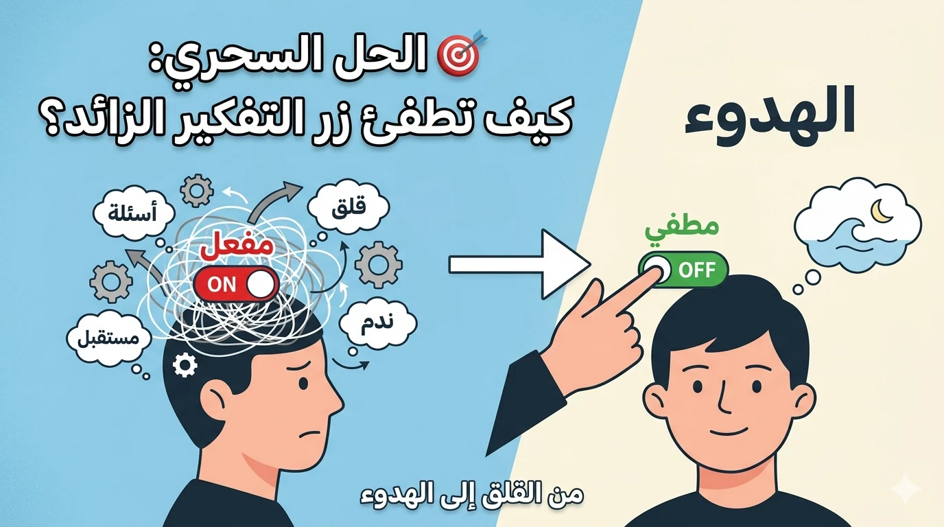 image about 🧠 معضلة التفكير الزائد (الـ Overthinking): العقل الذي لا يهدأ أبداً!