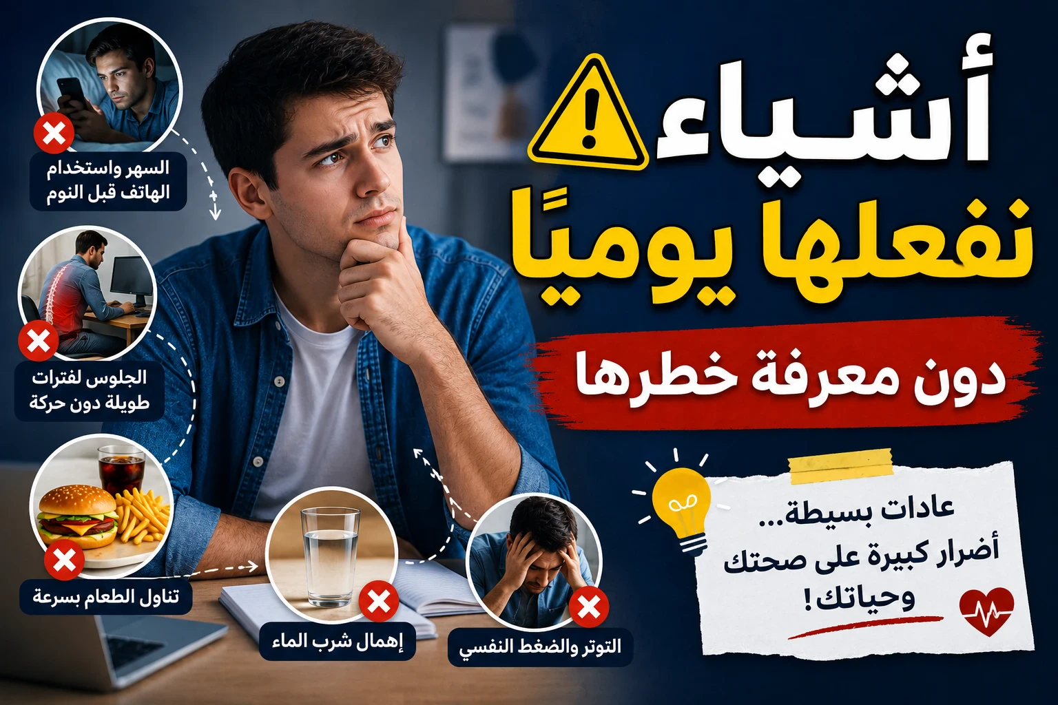 image about أشياء نفعلها يوميًا دون معرفة خطرها