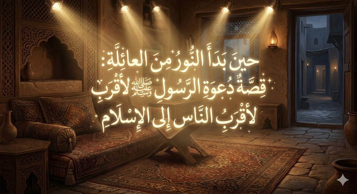 image about دعوة الرسول صلى الله عليه وسلم الأقربين إلى الإسلام: بداية النور من قلب مكة