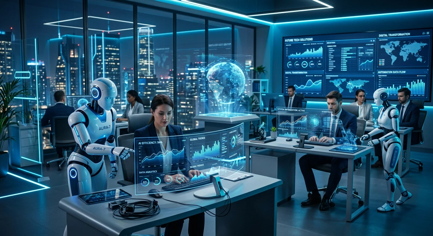 image about 🤖 كيف تغيّر أتمتة الأعمال والذكاء الاصطناعي مستقبل الشركات في 2026؟