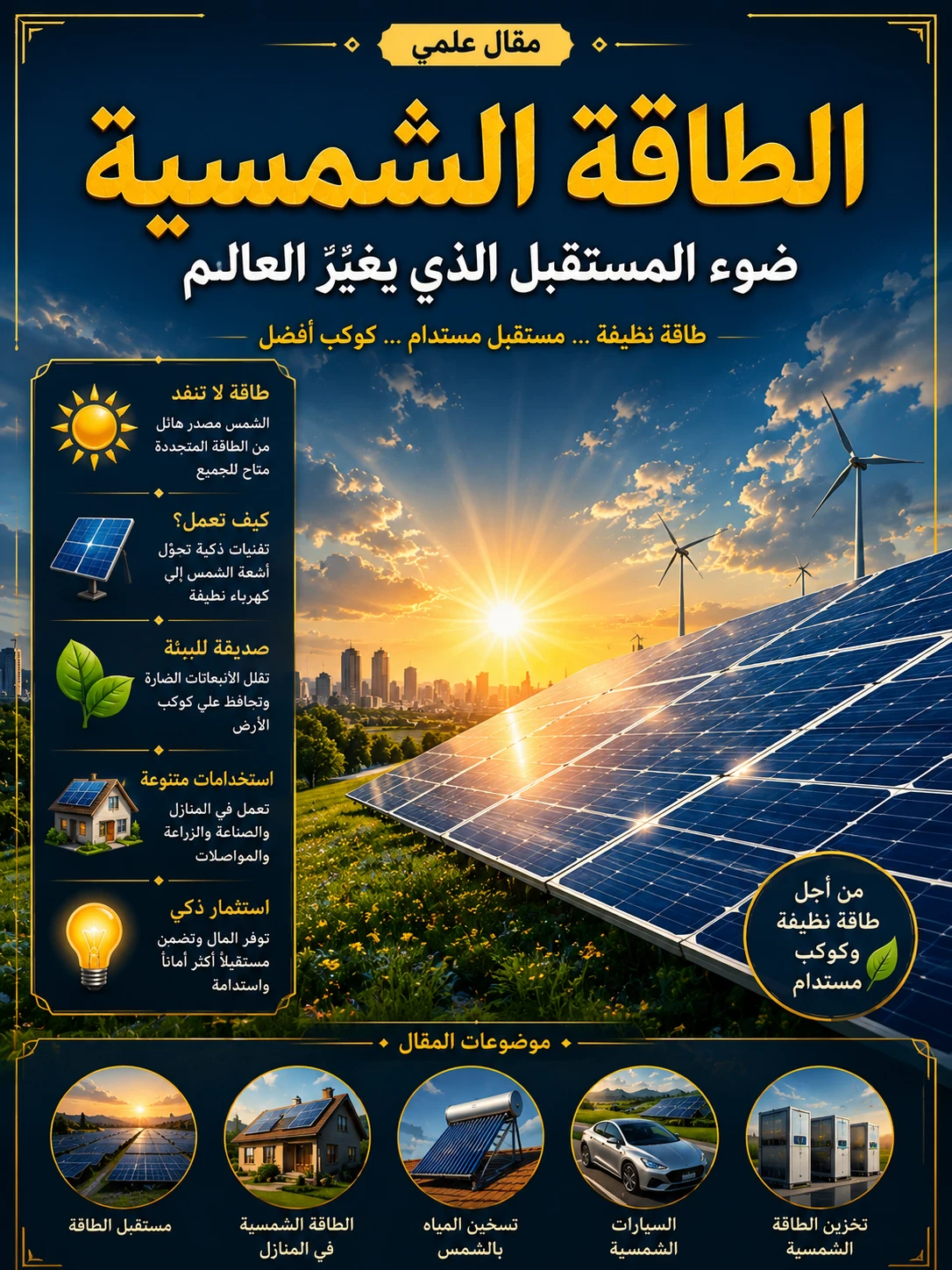 image about الطاقة الشمسية: ضوء المستقبل الذي يغيّر العالم