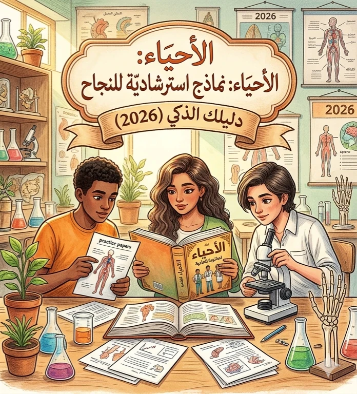 image about 📒 النماذج الاسترشادية أحياء ثانوية عامة 2026 PDF بالإجابات | أقوى تدريب عملي يضمن لك التفوق في الامتحان