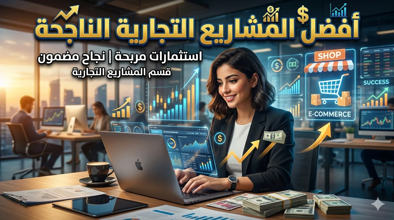 image about 💼 أفضل المشاريع التجارية الناجحة | كيف تبدأ مشروعك وتحقق دخلًا مستقرًا؟ 🚀