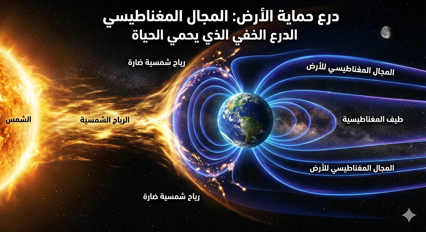 image about المجال المغناطيسي للأرض: الدرع الخفي الذي يحمي كوكبنا